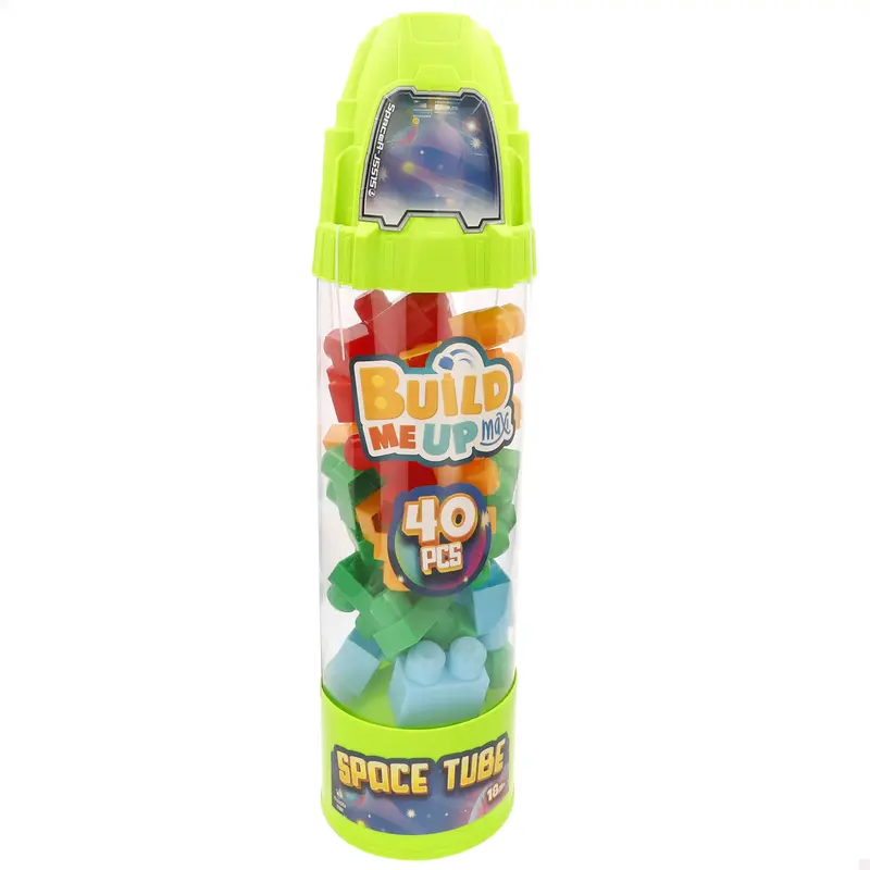 Juego bloques de construcción 40 piezas cohete color aleatorio COLORBABY