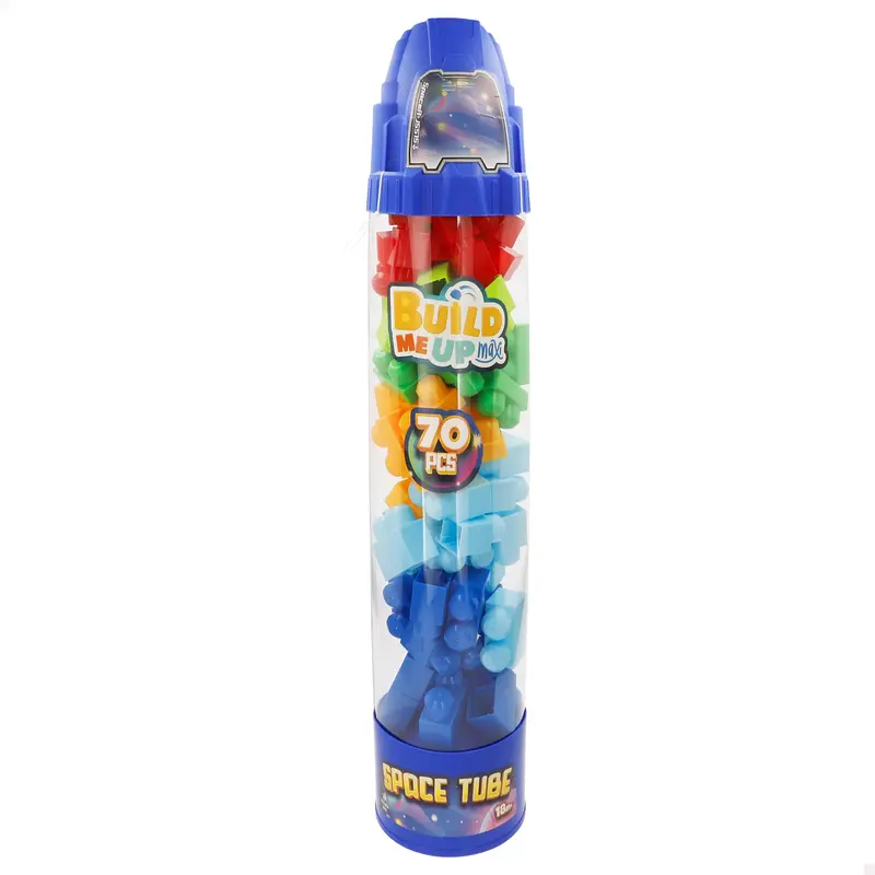 Juego bloques de construcción 70 piezas cohete color aleatorio COLORBABY