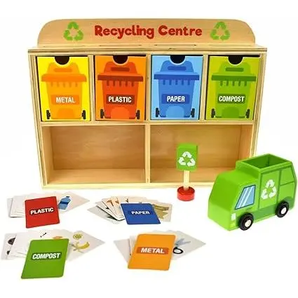 Juego Centro de Reciclaje de Madera Tooky Toy