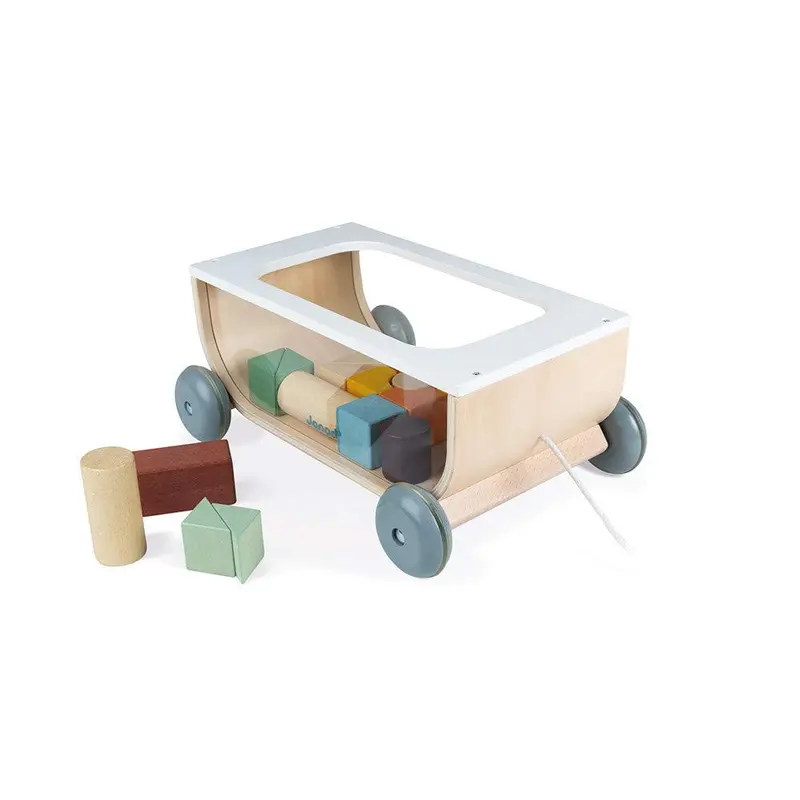 Juego construcción carrito con cubos - janod j04407