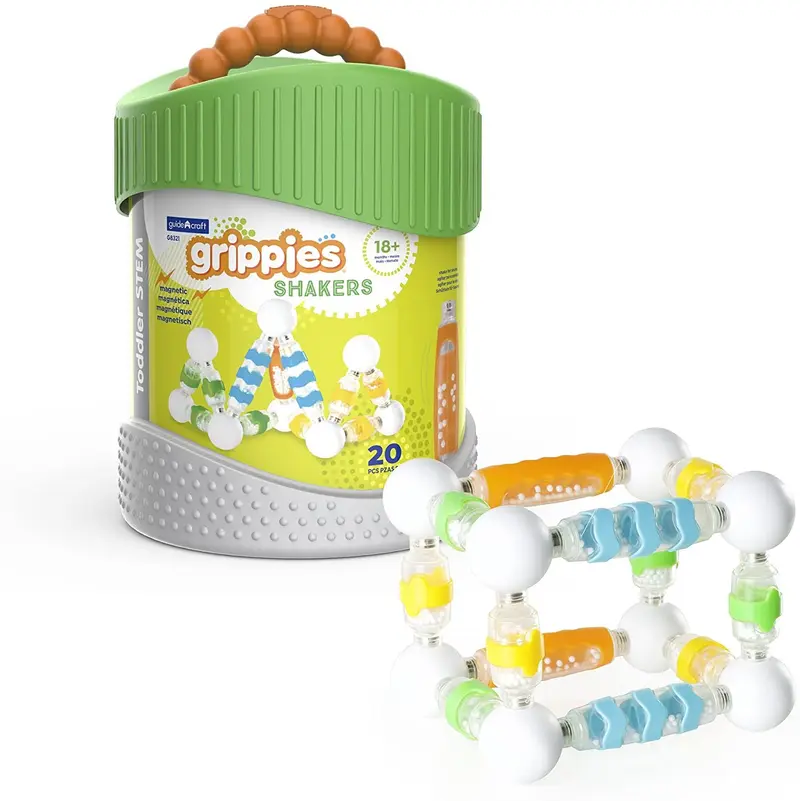 Juego construcción magnético grippies shakers 20 piezas - Guidercraft