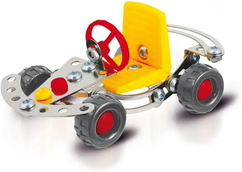 Juego construcción metal coche crash de 64 piezas - Classitoys