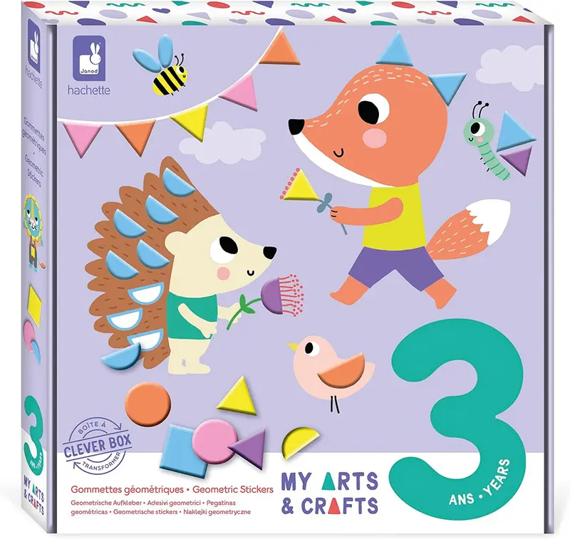 Juego creativo pegatinas geométricas - Janod J07740