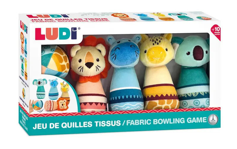 Juego de animales de tela Ludi