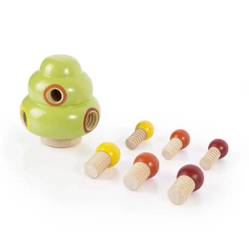 Juego de atornillar arbol roscas de madera - guidecraft 6740