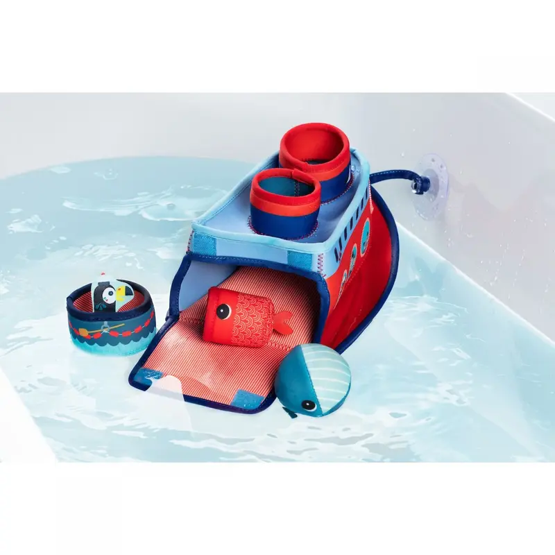 Juego de Baño Barco Marius Lilliputiens | +18 Meses | Ref. 83195