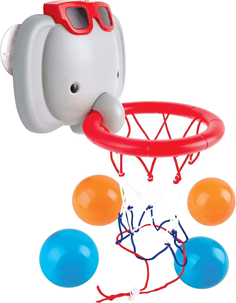 Juego de baño cesta de baloncesto elefante - Hape