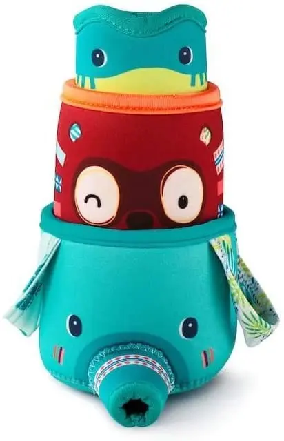 Juego de baño tres vasos de la jungla - Lilliputiens 83091