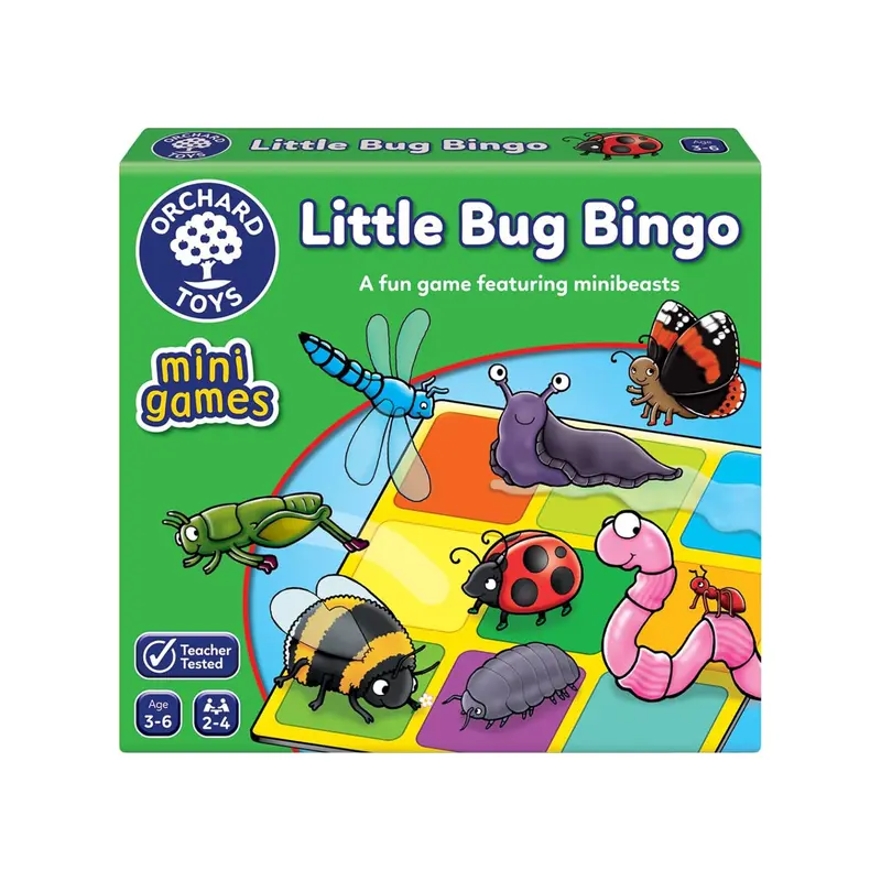Juego de Bingo Infantil - Little Bug Bingo Mini Game - Orchard Toys