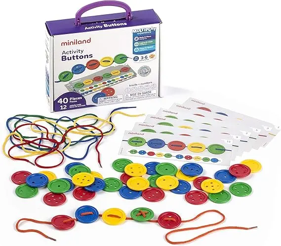 Juego de Botones para ensartar - Miniland