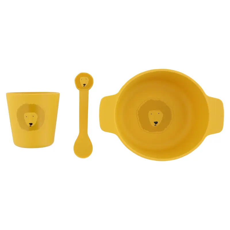 Juego de comida para bebé en silicona - Mr. Lion - Trixie