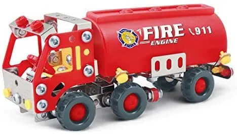 Juego de construcción camión de bomberos - Classitoys