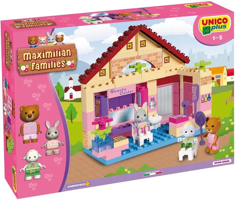 Juego de construcción centro de belleza Maximilian familias - Unicoplus 8940