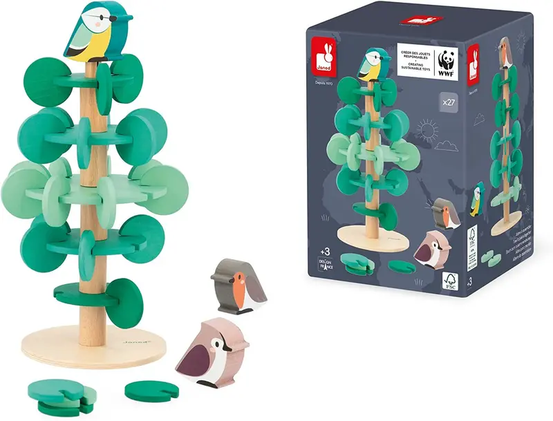 Juego de construcción de madera Árbol para montar - Janod J08646