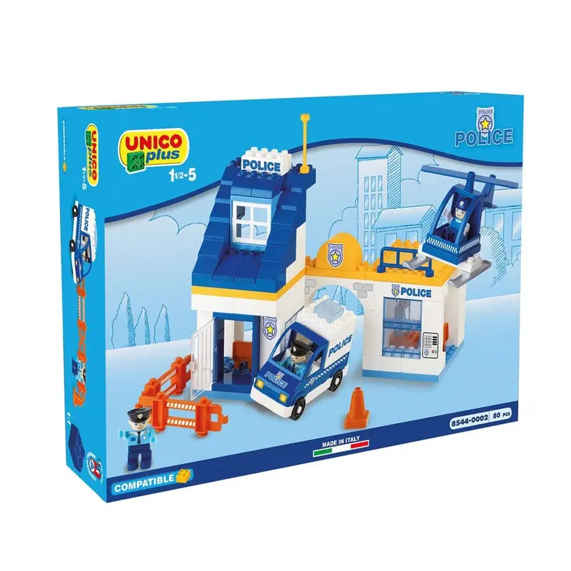 Juego de construcción estación de policía - Unico plus
