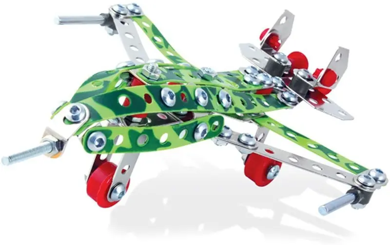 Juego de construcción metal avioneta 146 piezas
