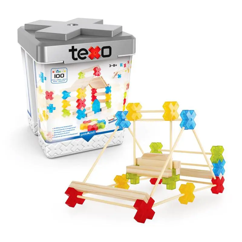 Juego de construcción texo 100 piezas - guidecraft 9503