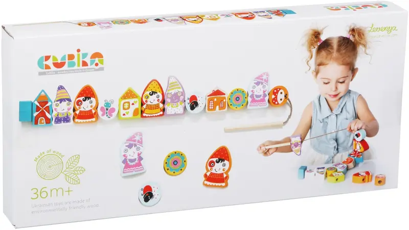 Juego de enhebrar duendes encantados - Cubika 13654