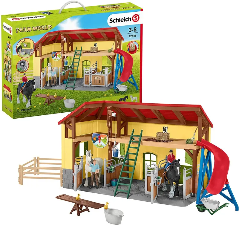 Juego de establo para caballos - Schleich 42487