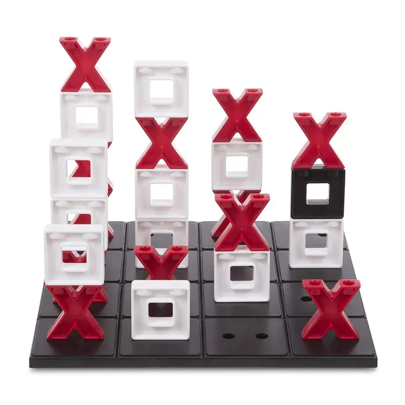 Juego de estrategia cuatro en raya 3d tic stact toe - melissa & doug