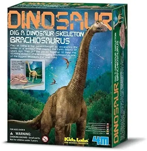 Juego de excavar dinosaurio esqueleto de Brachiosaurus - 4M 5603237