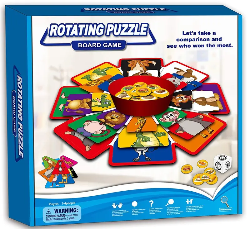 Juego de habilidad y lógica puzle giratorio