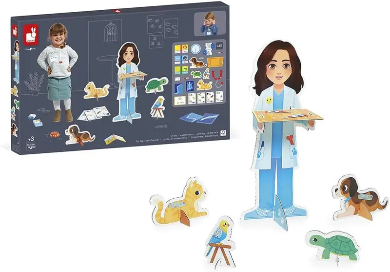Juego de imitación Un día en el veterinario - Janod J06622