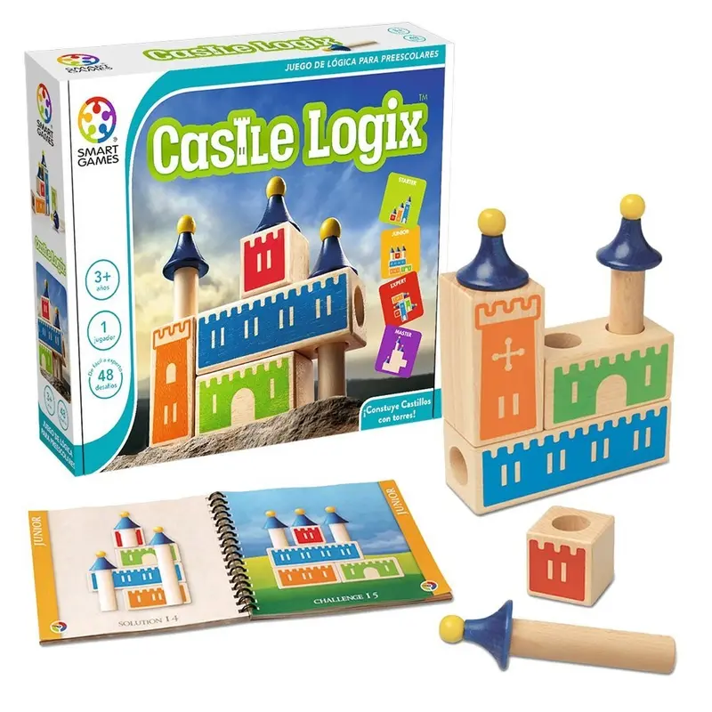 Juego de lógica de bloques castle logix new - smart game sg030