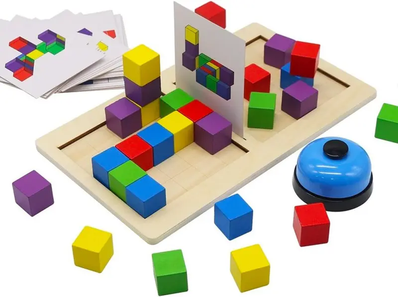 Juego de Lógica - Juego de Bloques 3D - Battle Building Blocks - Andreu Toys 20210408