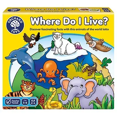 Juego de loteria Where do I Live - Orchard Toys 069
