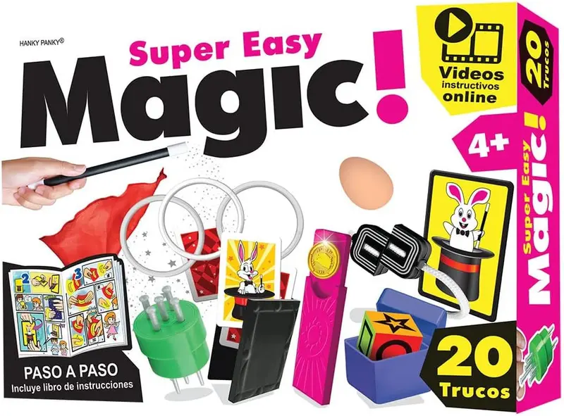 Juego de Magia para Niños Super Easy Magic | 20 Trucos Incluidos