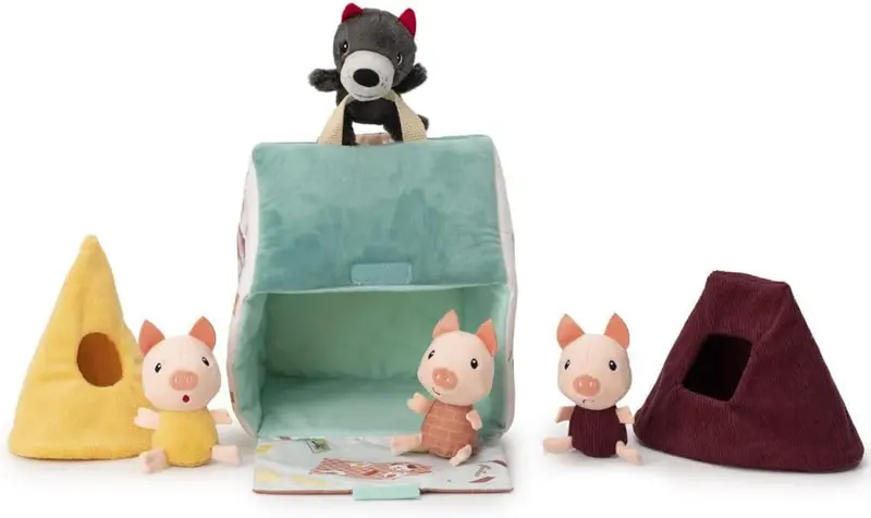 Juego de Manipulación La Casa de los Tres Cerditos y el Lobo | Lilliputiens 83490