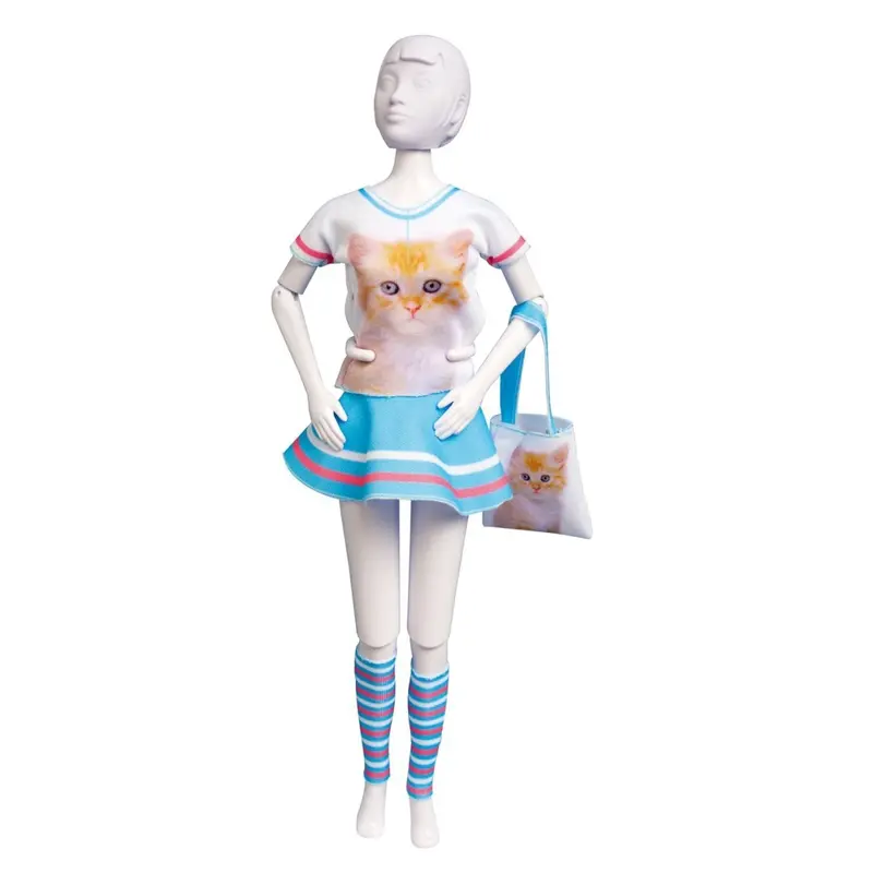 Juego de manualidades crea tu propia ropa de diseño tiny gatito - Rodatoys