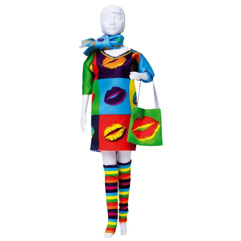Juego de manualidades crea tu propia ropa Sally besos diseño - Rodatoys