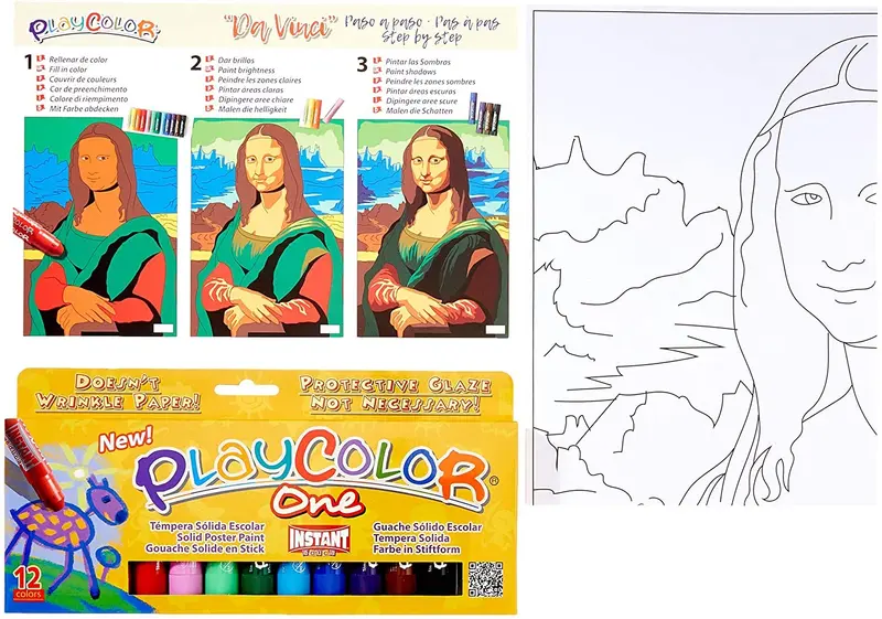 Juego de manualidades pinta tu Da Vinci - Playcolor