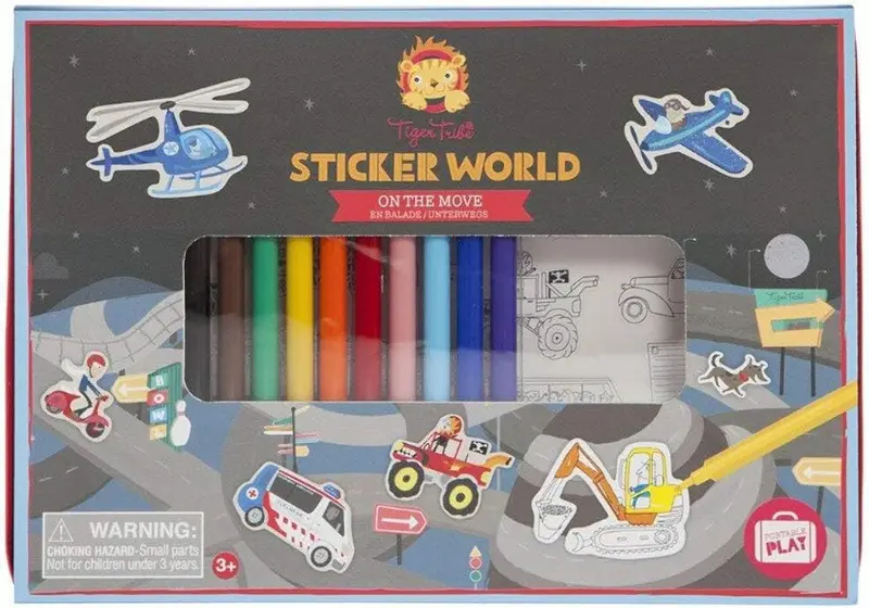 Juego de Manualidades - Set de Pegatinas - Sticker Set on The Move