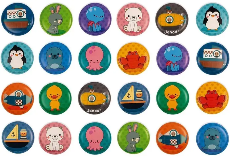 Juego de memoria para baño 24 CARTAS - Janod J04714