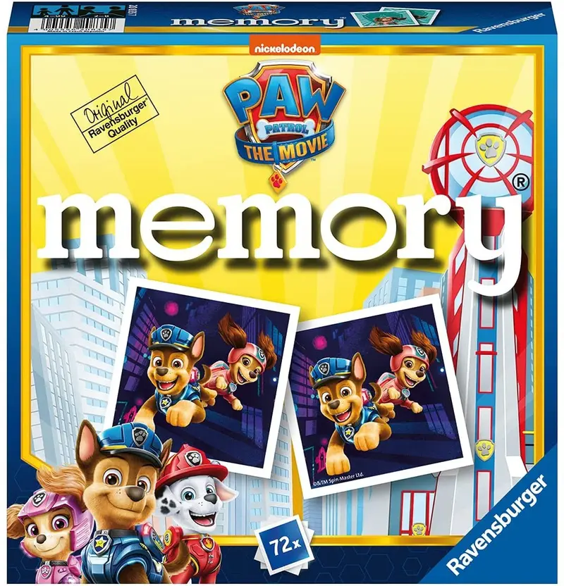 Juego de memoria Paw patrol movie - Ravensburger 20835