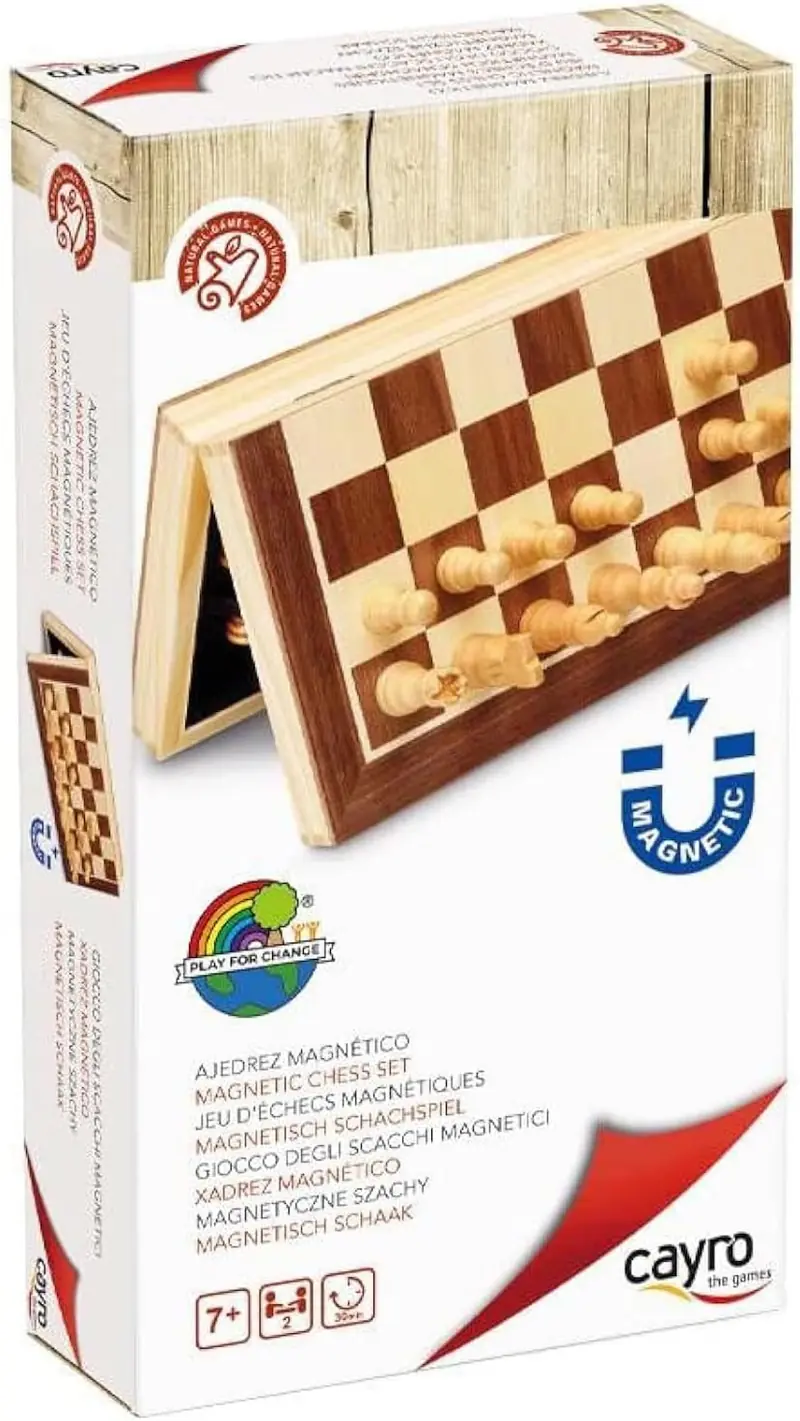 Juego de Mesa Ajedrez Magnético Plegable - Cayro 600