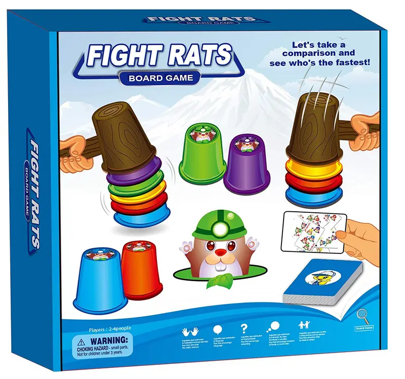 Juego de mesa golpea a los topos, velocidad y reflejos