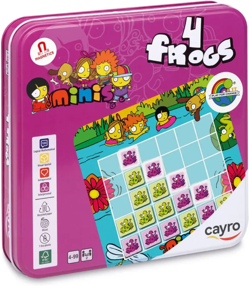 Juego de mesa magnético 4 Frogs - Cayro 777