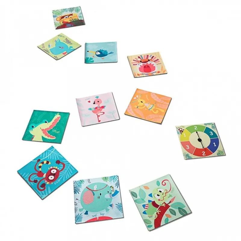 Juego de mesa tamaño natural, jugle race - Lilliputiens 85048