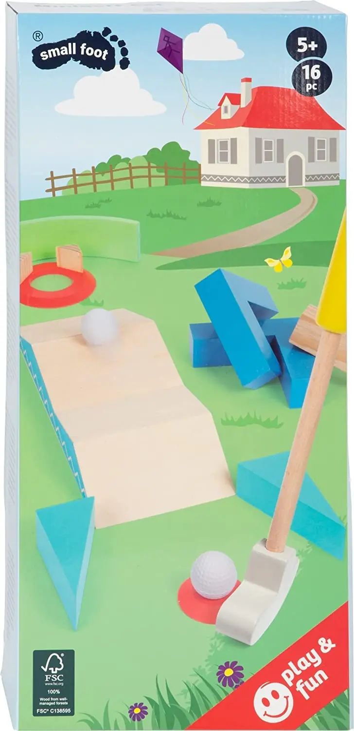 Juego de minigolf active de madera - Small Foot 11964