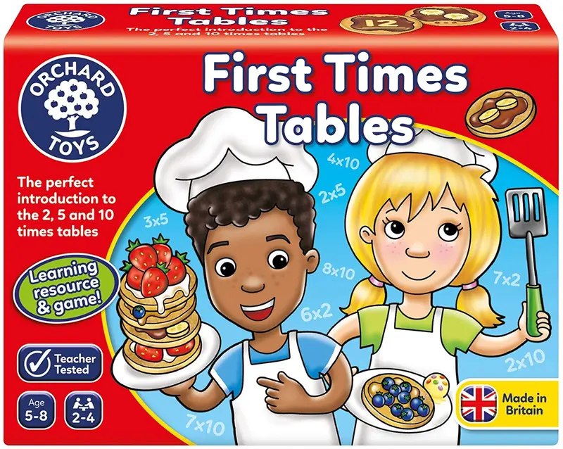 Juego de multiplicar first times - Orchard