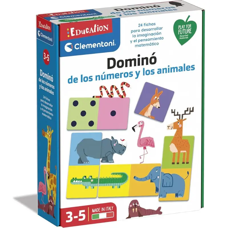 Juego domino de los numeros y animales