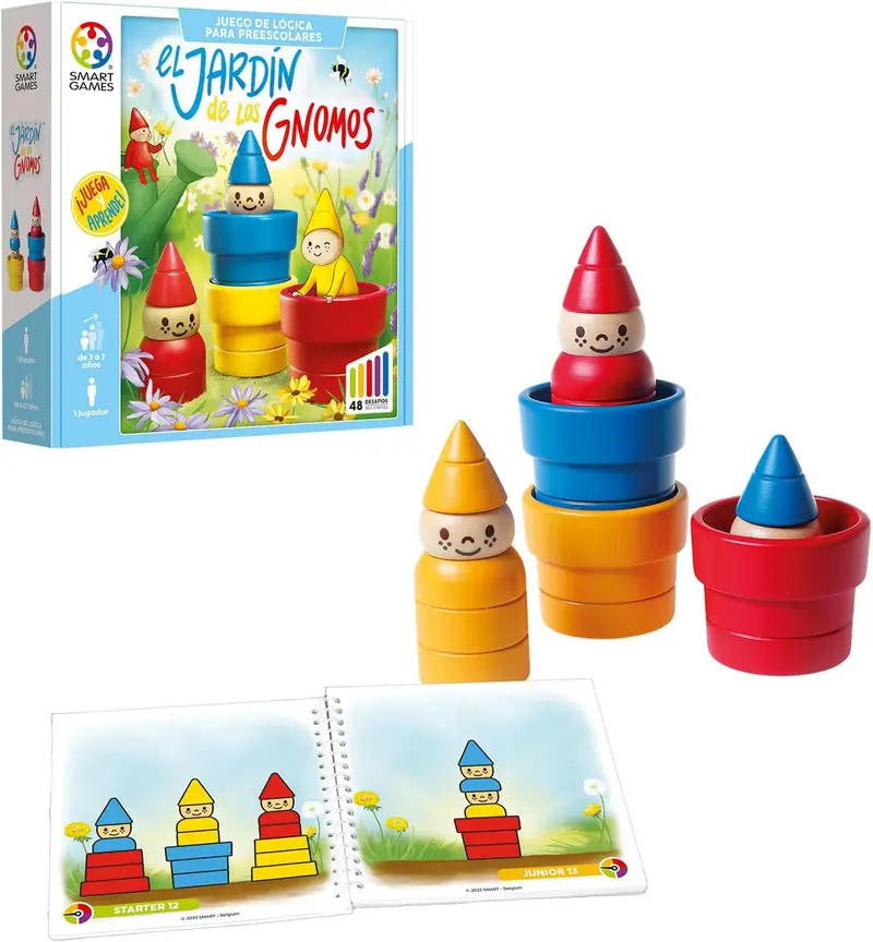 Juego educativo de lógica y deducción El Jardín de los Gnomos - Ludilo