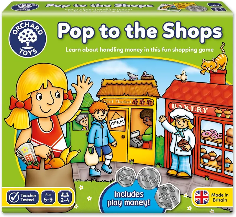 Juego Educativo Manejo del Dinero - Compras - Pop To The Shops - Orchard Toys
