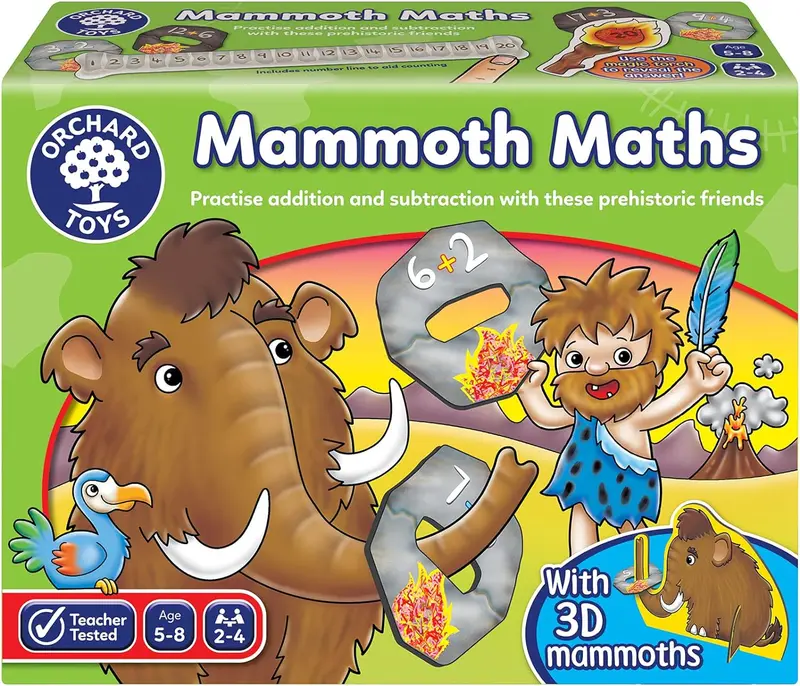 Juego Educativo para aprender Matemáticas - Mammoth Maths - Orchard Toys