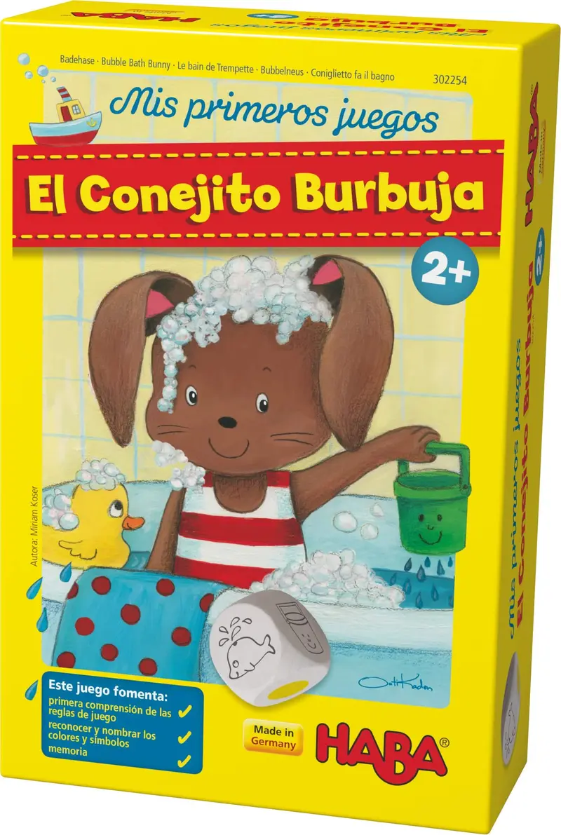 Juego HABA El Conejito Burbuja. Mis primeros juegos