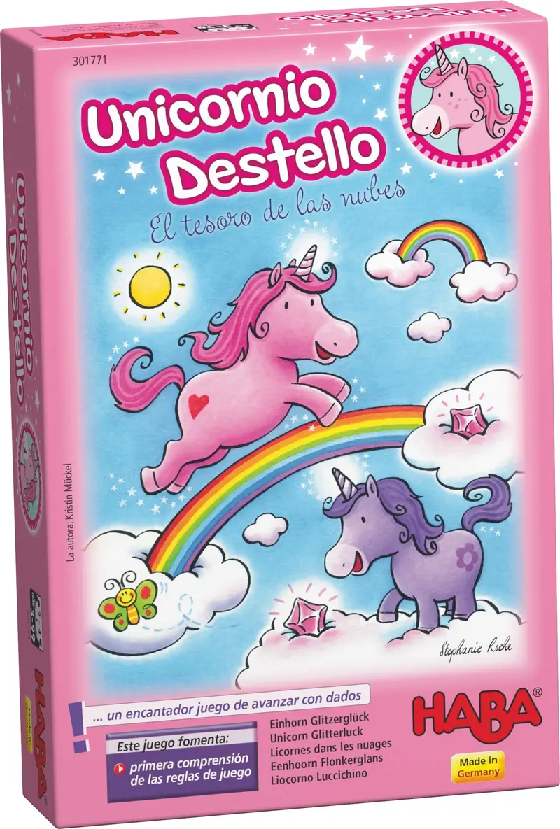 Juego HABA Unicornio Destello - El Tesoro de las Nubes